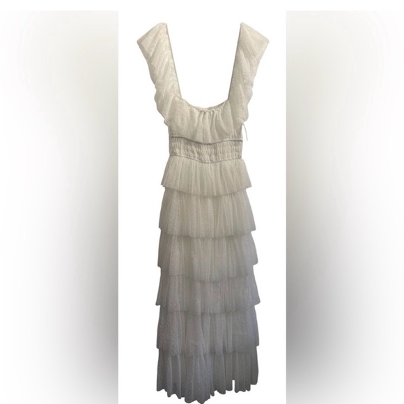 Petal & Pup Belle Maxi Dress Off White B1963. Size XS. Tiered Ruffles - Picture 7 of 7